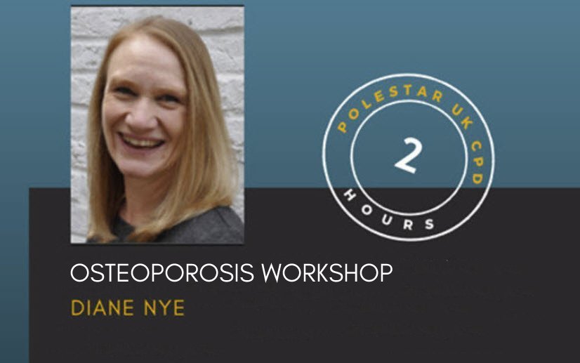 Osteoporosis Workshop with Diane Nye. £30 for 7 days.