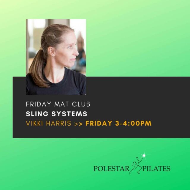 3-4:00pm FRIDAY MAT CLUB with Vikki Harris ✨ Join Vikki this week for understanding our sling systems > exploring  the Pilates sling system together with the myofascial connection to create an integrated and structurally balanced body. 👉 Book now for £10 > link in bio
:
:
:
:
:
#polestarfridayclub #matpilatesonline #onlinepilates #onlinepilatesclasses #onlinepilatesclass #pilatesinstructor #pilateslovers #pilatesteacherlondon #pilatesteachertraining #pilateseducation #pilatesuk #pilateslondon #movementismedicine #movementtherapy #pilatesmat #polestarpilates #polestarpilatesuk #wearepolestar #pilatesfamily #pilatescommunity